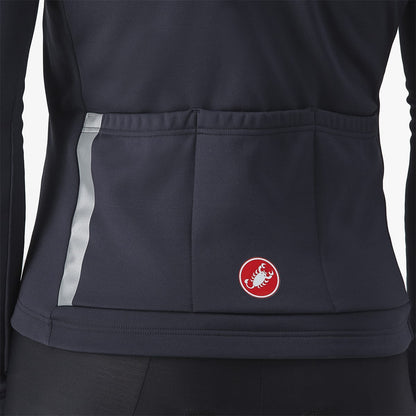 Trikot CASTELLI ENTRATA THERMAL Langarm Schwarz/Rot