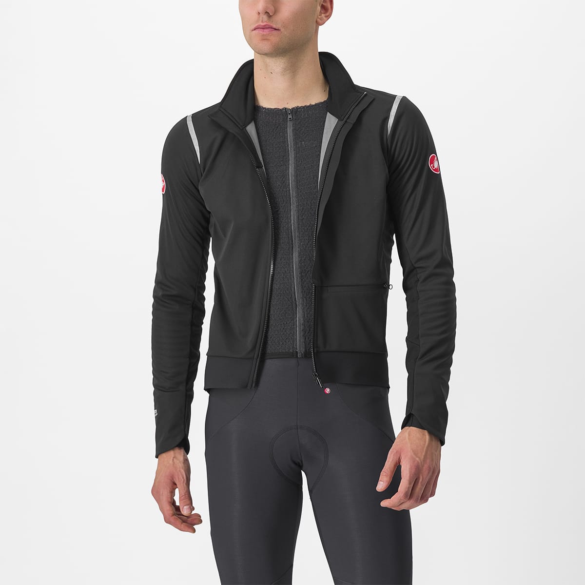 CASTELLI ALPHA DOPPIO ROS Jacket Schwarz/Reflex