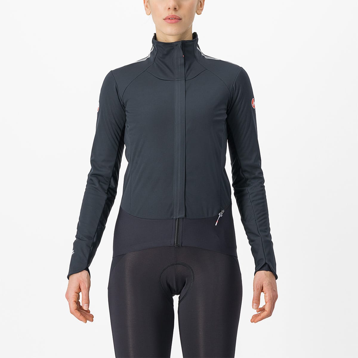 CASTELLI ALPHA DOPPIO ROS Jacket Women Schwarz/Grau