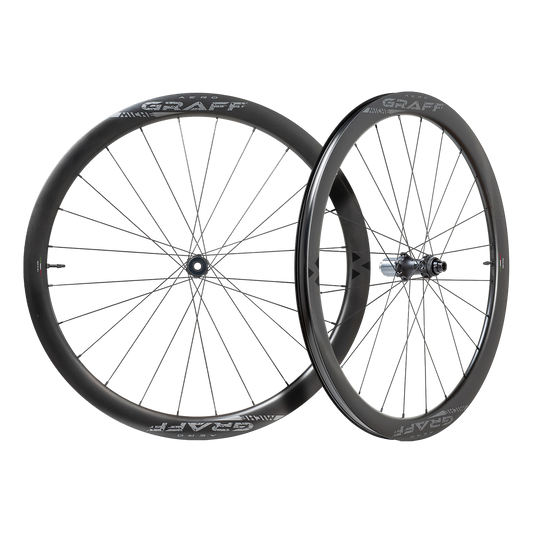 Paar MICHE GRAFF AERO DISC Tubeless Ready-Laufräder (Center Lock)