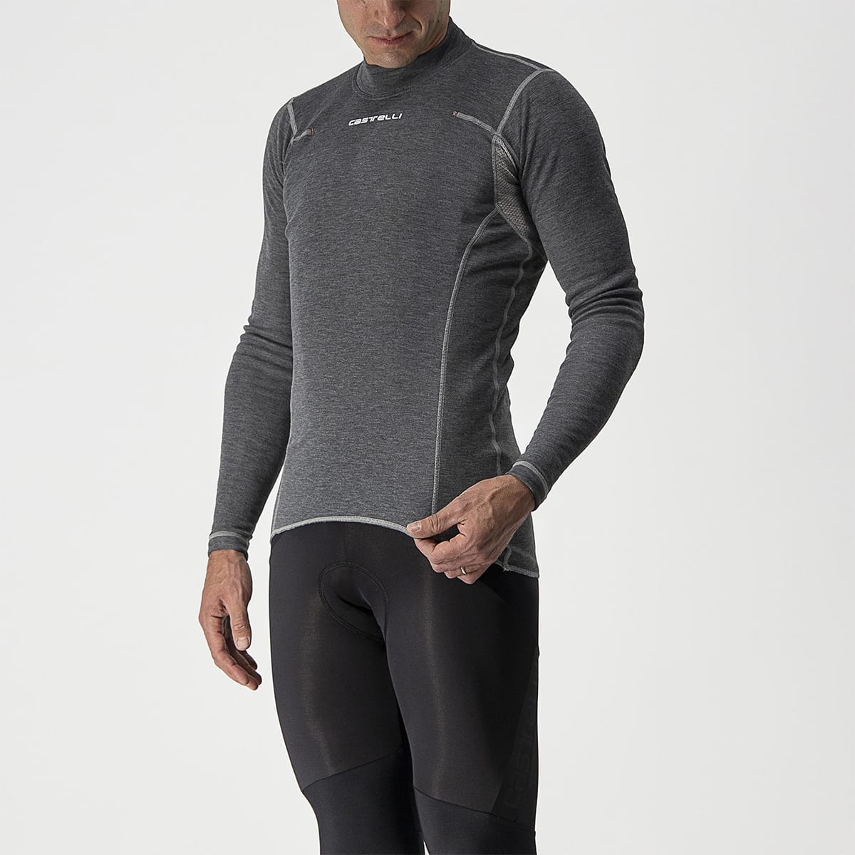 Unterwäsche CASTELLI FLANDERS WARM Longsleeve Grau