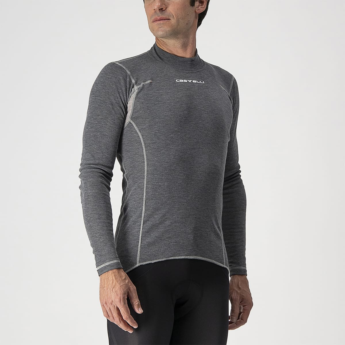 Unterwäsche CASTELLI FLANDERS WARM Longsleeve Grau