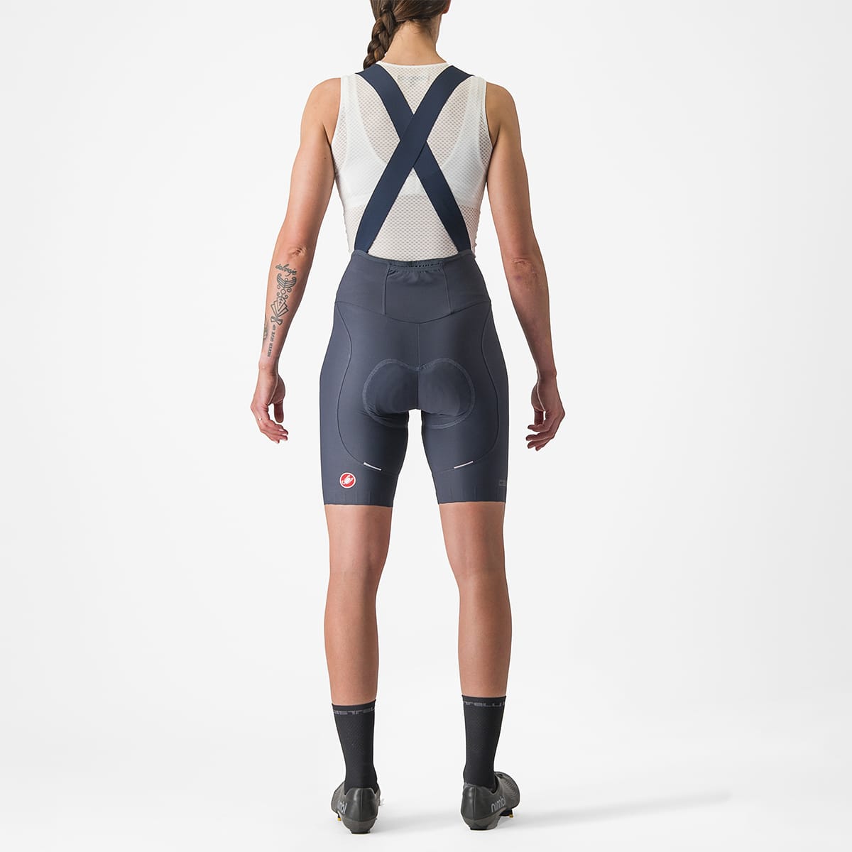 CASTELLI ESPRESSO DT Damen Kurze Trägerhose Blau