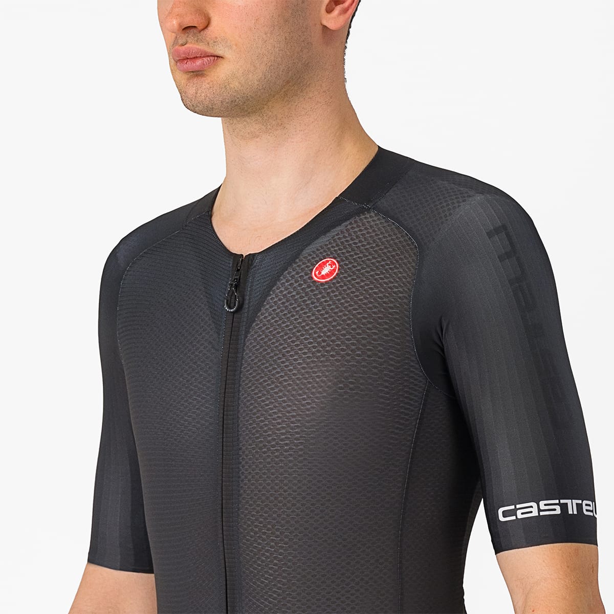 Einteiler CASTELLI SANREMO BTW SPEED Kurzarm Schwarz