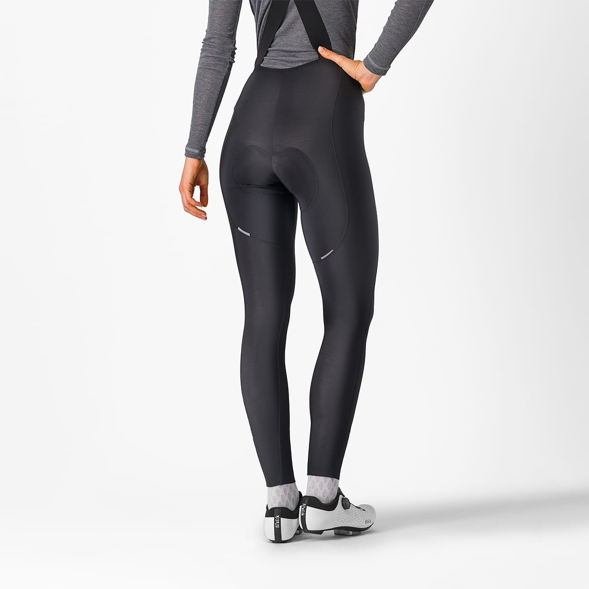 CASTELLI ESPRESSO DT Damen Lange Trägerhose Schwarz