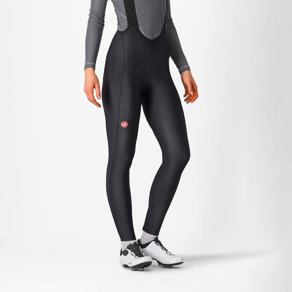 CASTELLI ESPRESSO DT Damen Lange Trägerhose Schwarz