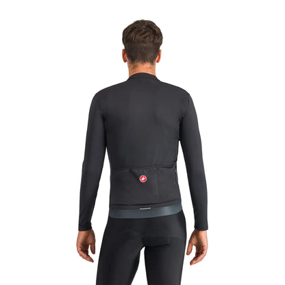 Trikot CASTELLI ESPRESSO THERMAL Langarm Schwarz