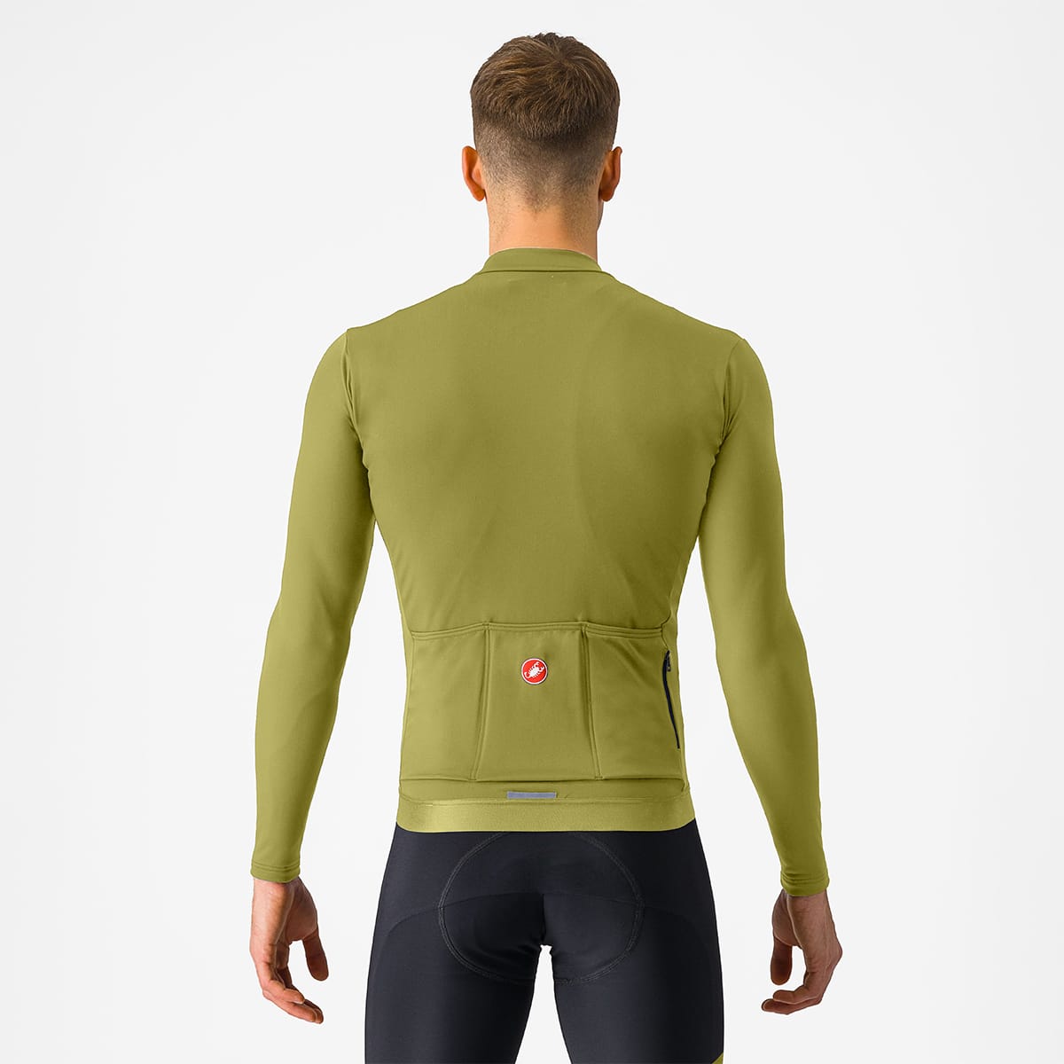 CASTELLI ESPRESSO THERMAL Trikot Langarm Grün