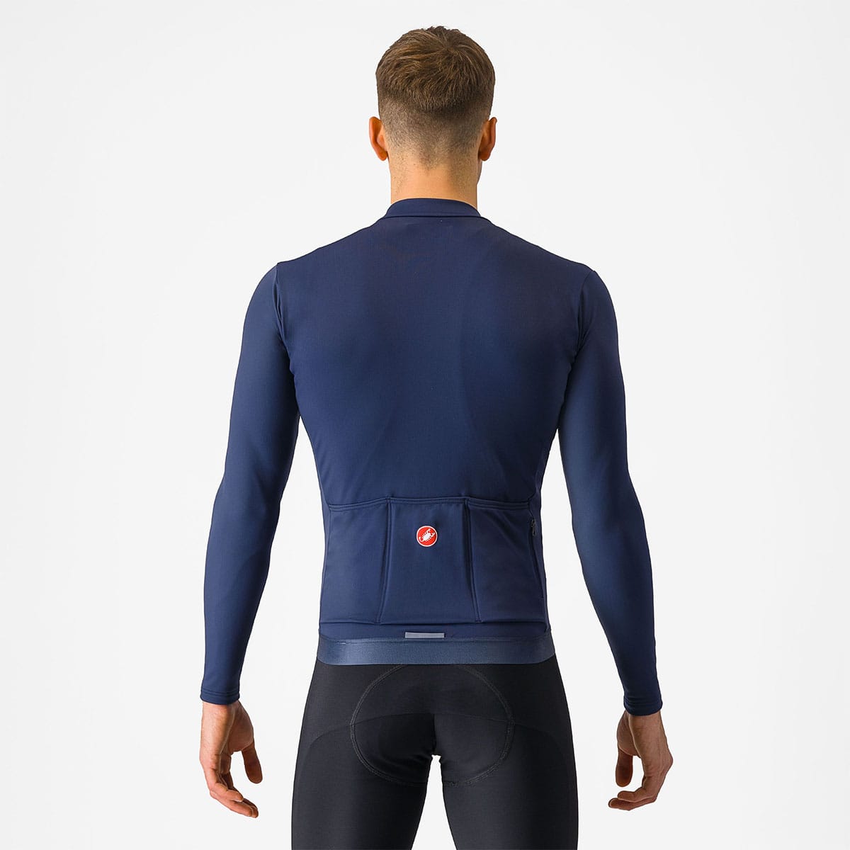 CASTELLI ESPRESSO THERMAL Trikot Langarm Blau