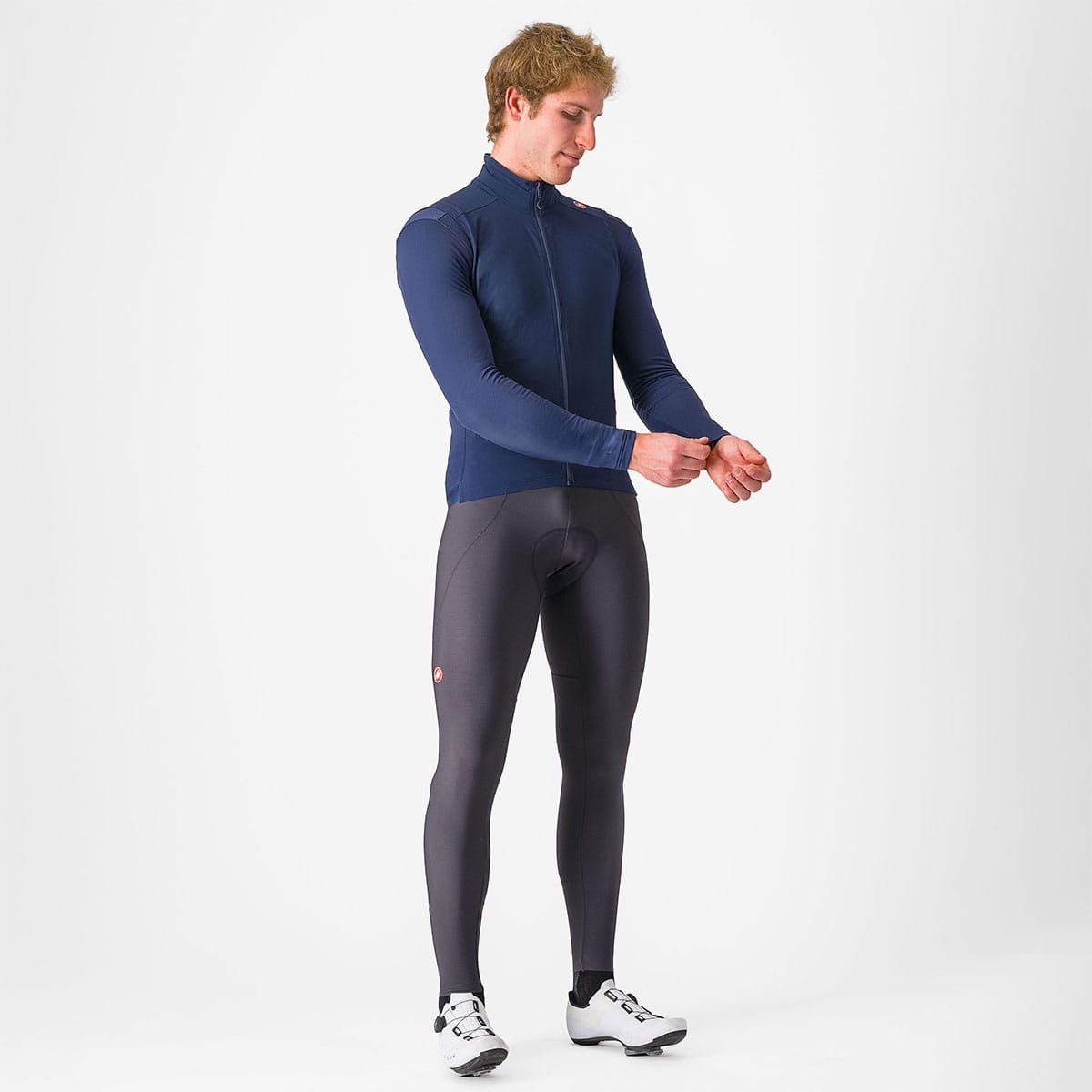 CASTELLI ESPRESSO Lange Trägerhose Grau