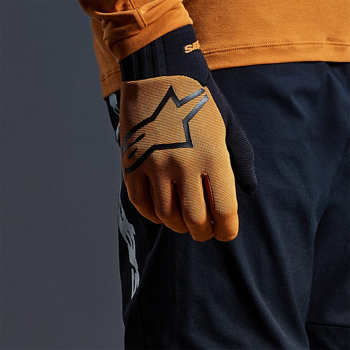 Lange Handschuhe ALPINESTARS A-DURA Orange