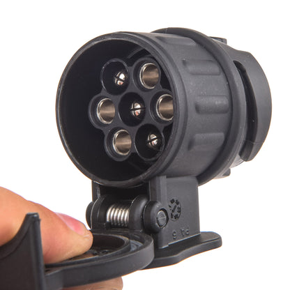 Adapter 13-polig auf 7-polig für Anhängerkupplung THULE Schwarz