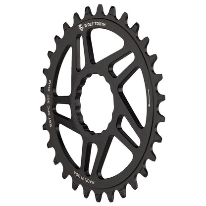 Mono-Kettenblatt WOLF TOOTH BOOST 12V Raceface CINCH Shimano Direct Mount Offset 3mm Schwarz