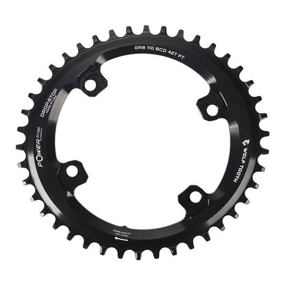 Ovales Mono-Kettenblatt 11-fach WOLF TOOTH Shimano GRX RX810 / RX600 110 mm