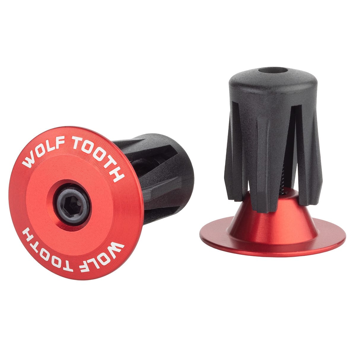 Paire de Bouchons de Cintre WOLF TOOTH Aluminium anodisé Rouge