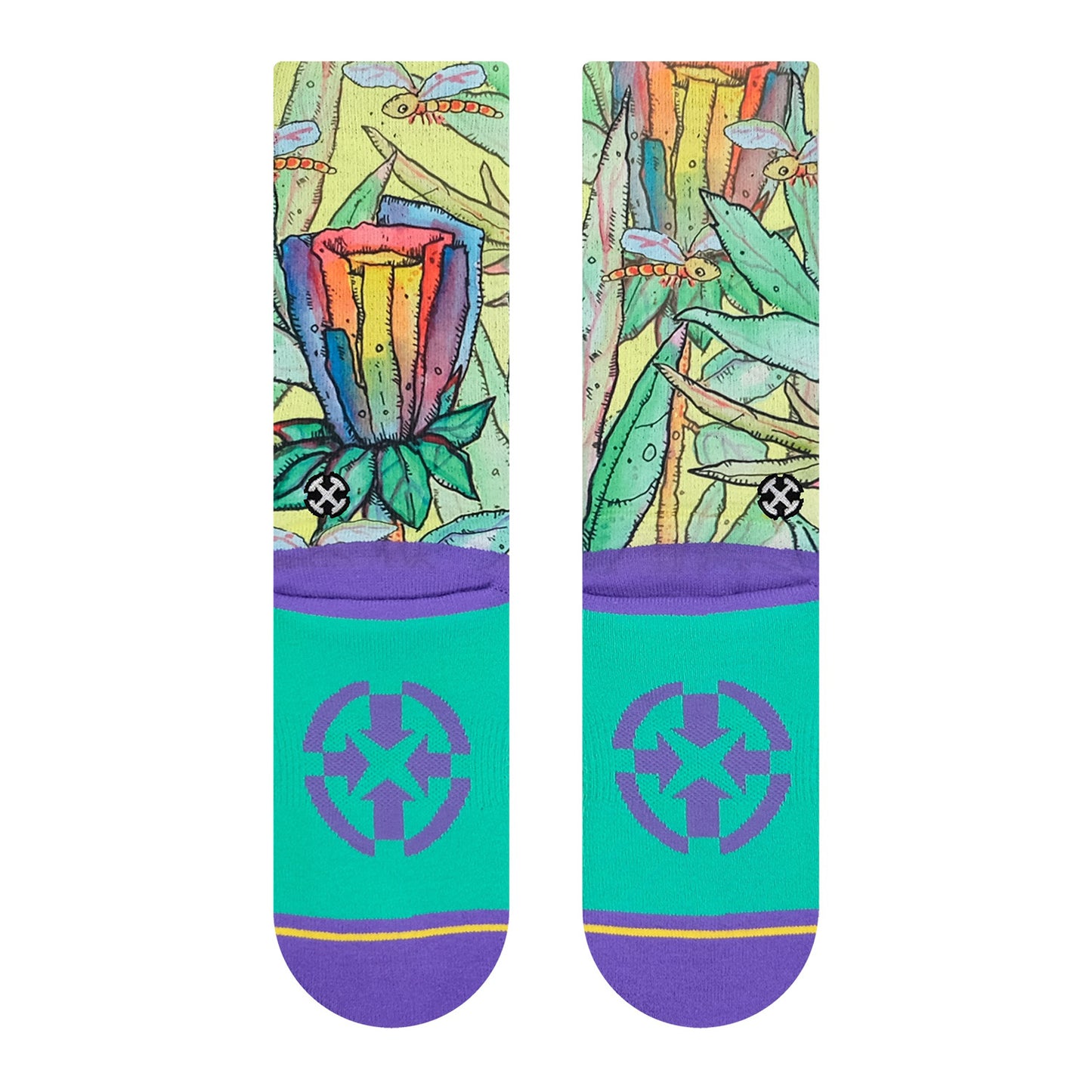 MERGE4 OTIS RAINBOW FLOWER Socken