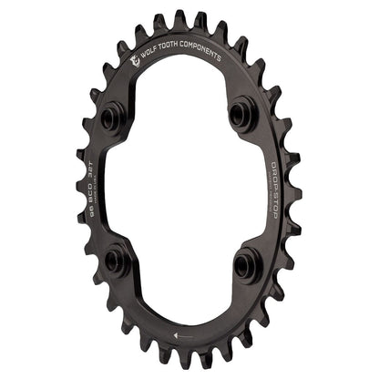 Kettenblatt WOLF TOOTH 96 BCD 11V Shimano XTR M9000/M9020 4 Loch 96mm Schwarz