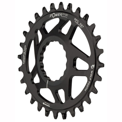 Mono-Kettenblatt WOLF TOOTH ELLIPTICAL 9/10/11/12-fach Raceface CINCH Direct Mount Offset 6mm Schwarz