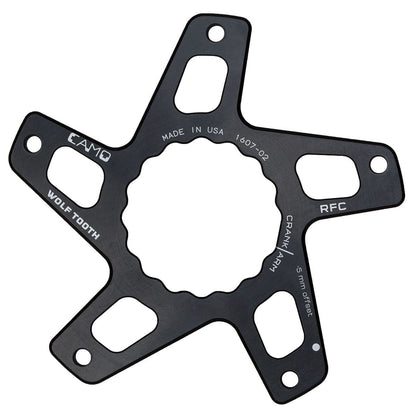 Kettenblattring WOLF TOOTH CAMO M5 Raceface Cinch Direct Mount Offset -5mm Schwarz