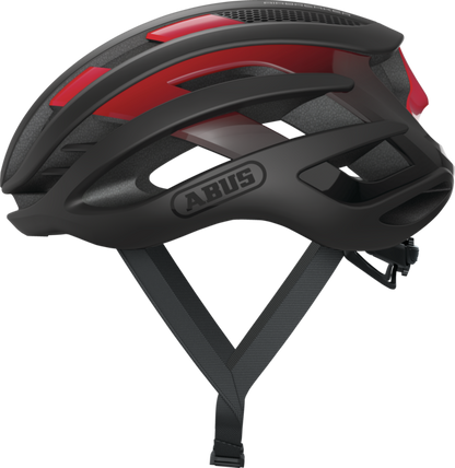 Rennradhelm ABUS AIRBREAKER Schwarz/Rot