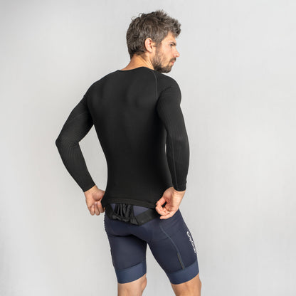 Langarm-Funktionsunterhemd GRIPGRAB PACR SPRING AUTUMN SEAMLESS Schwarz