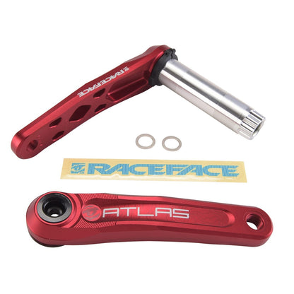 Kurbeln RACE FACE ATLAS CINCH Tretlager 68/73 mm Rot