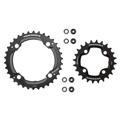 Doppel-Kettenblatt-Set RACE FACE TURBINE 11-fach Schwarz