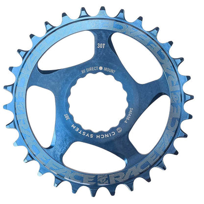 Einfachkettenblatt RACE FACE NARROW WIDE 9/10/11/12V Cinch Direct Mount Blau