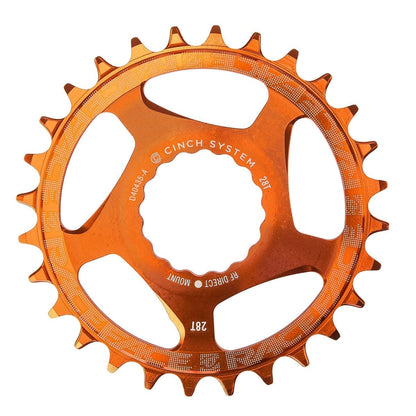Einfachkettenblatt RACE FACE NARROW WIDE 9/10/11/12V Cinch Direct Mount Orange