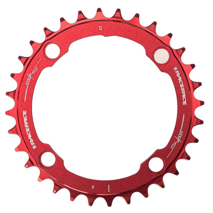 Mono-Kettenblatt RACE FACE NARROW WIDE 9/10/11/12V 4 Lochkreis 104 mm Rot