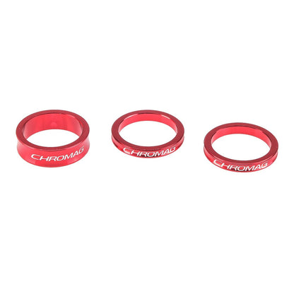 CHROMAG 1"1/8 Alu Steuersatz-Distanzscheiben-Kit (x3)