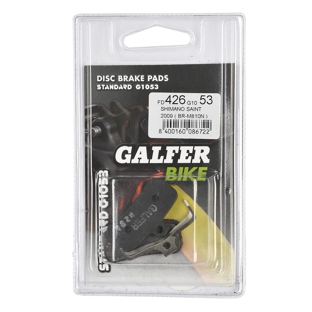 Plaquettes GALFER Shimano D01S Saint BR-M810 / Zee BR-M640 /  XTR M9120 / XT M8120 / SLX M7120 / Deore M6120