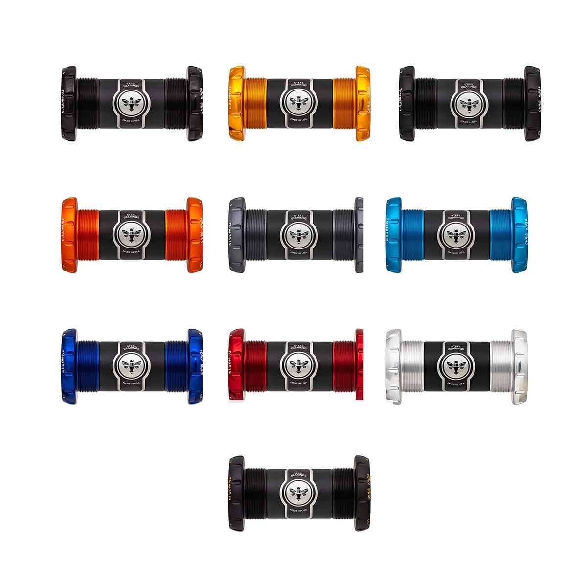 Tretlagergehäuse CHRIS KING ThreadFit 30 68/73 mm Sram DUB Ceramic Rot