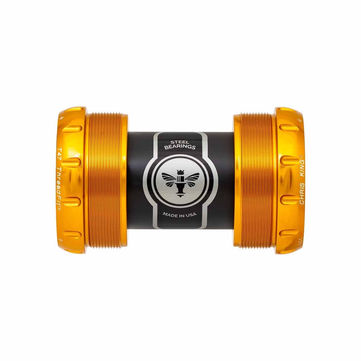 Pedalbox CHRIS KING ThreadFit T47 30x 68/73mm Gold