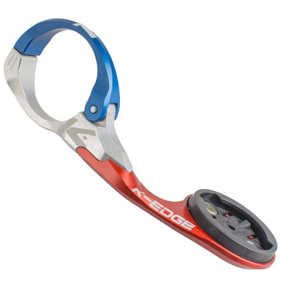 K-EDGE RACE Lenkerhalterung für GPS GARMIN EDGE Blau/Rot/Grau