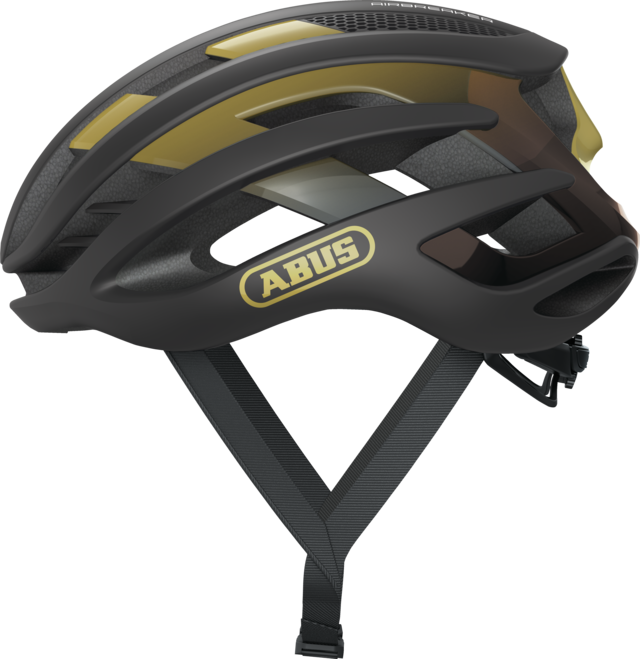Helm Straße ABUS AIRBREAKER Schwarz/Gold