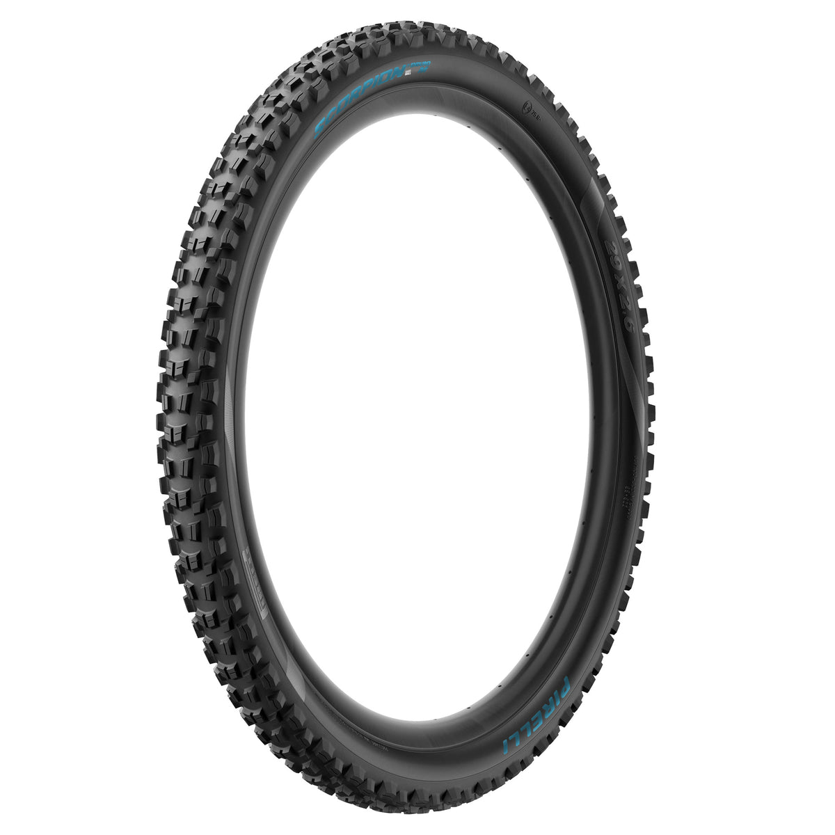 PIRELLI SCORPION ENDURO M COLOUR EDITION Reifen 29x2.40 HardWall Tubeless Ready Faltreifen Schwarz/Petronas-Türkis