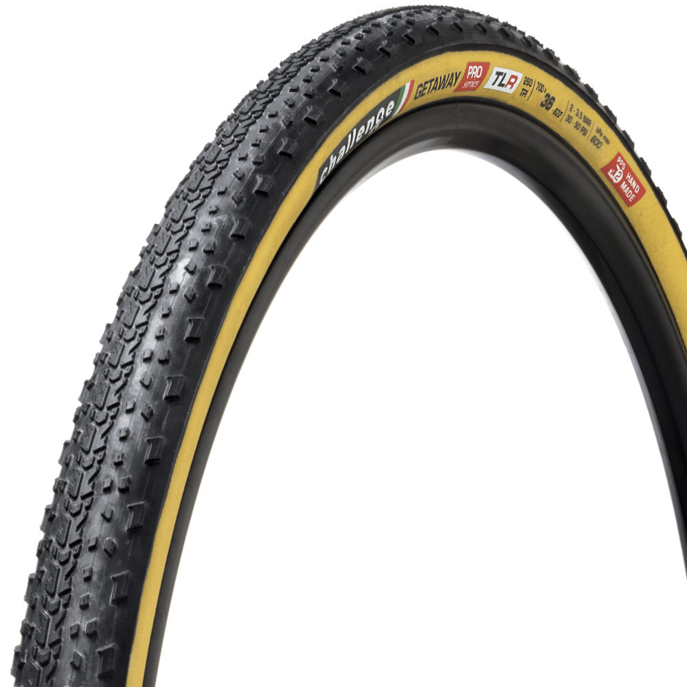 Reifen CHALLENGE OPEN GETAWAY 700x36c Tubeless Ready Beige