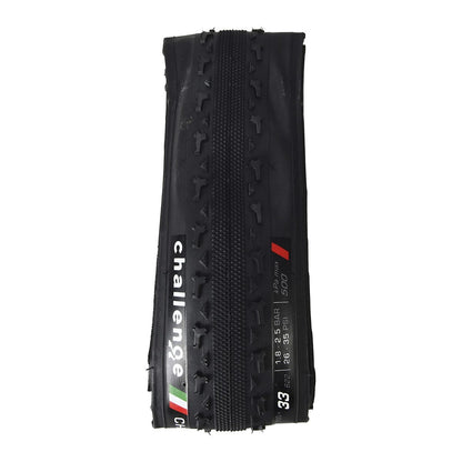 Reifen CHALLENGE CHICANE 700x33c Tubeless Ready Faltbar Schwarz