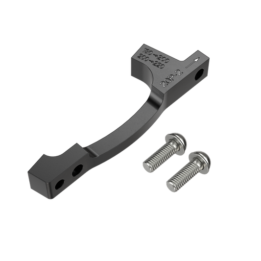 Adapter Vorderer / Hinterer Bremssattel PM / PM SRAM P2 Scheiben 200/220mm (+20mm) + Edelstahl-Schrauben