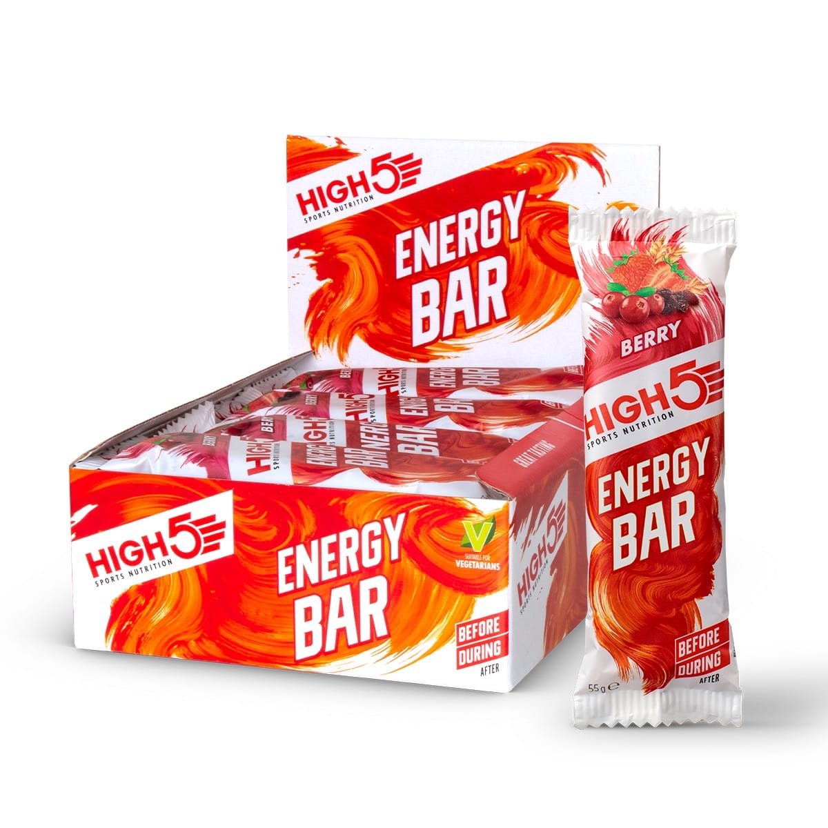 HIGH5 ENERGY BAR Energieriegel (55g) Rote Früchte