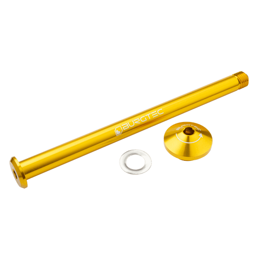 BURGTEC 171mm Hinterradachse für Yeti-Rahmen Gold