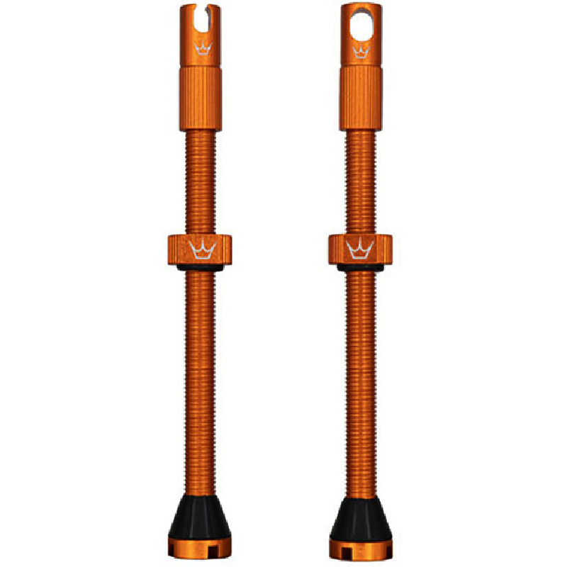 PEATY'S x Chris King MK2 Presta 80 mm (x2) Tubeless Valves Orange