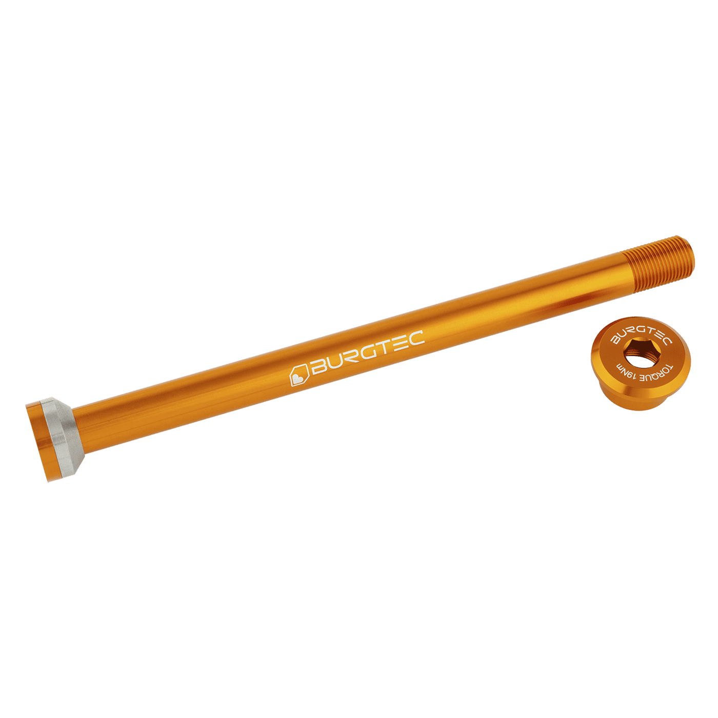 BURGTEC 171mm Hinterradachse für Transition Orange Rahmen