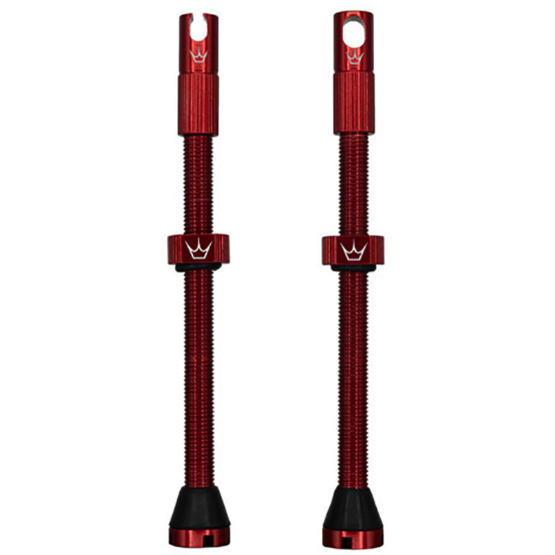 PEATY'S x Chris King MK2 Presta Tubeless Ventile 80 mm (x2) Rot