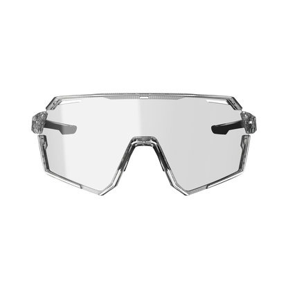 Brille LEATT RIDEVIZ PRO LARGE Transparent Glas Iriz Silber