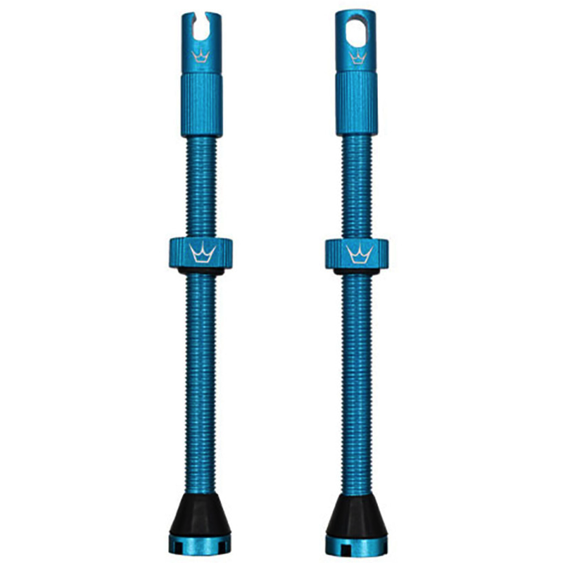 PEATY'S x Chris King MK2 Presta 80 mm (x2) Tubeless Valves Türkis