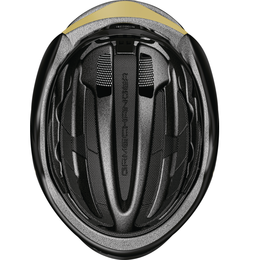 fahrradhelm schwarz gold Helm Straße ABUS GAMECHANGER 2.0 Schwarz/Gold – Probikeshop