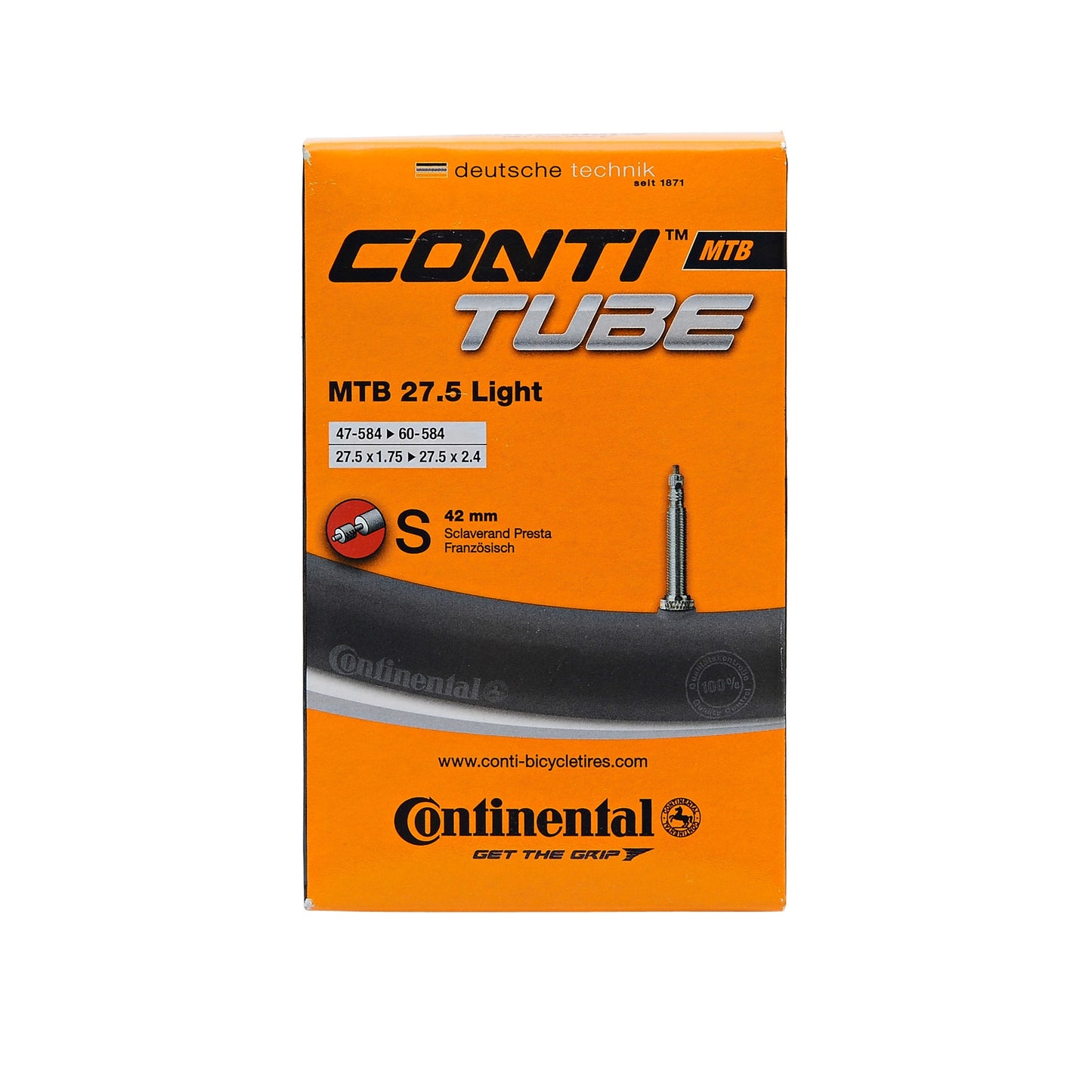 CONTINENTAL Light Luftkammer 27.5x1.75-2.4 Presta 42mm