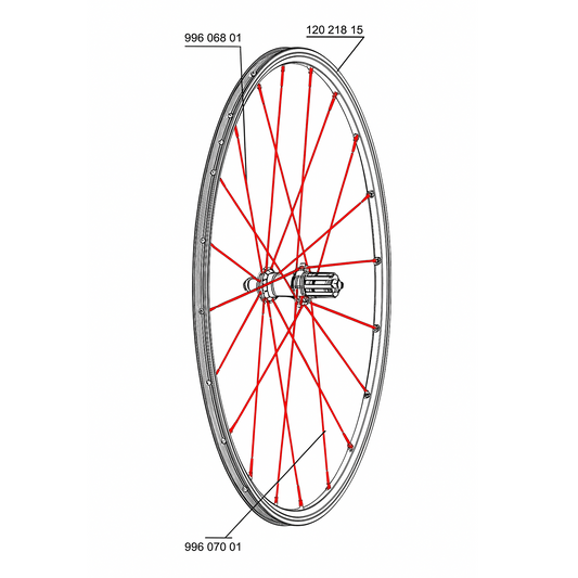 SET 10 AR SPEICHEN MAVIC CROSSRIDE UB 08 SCHWARZ 276MM